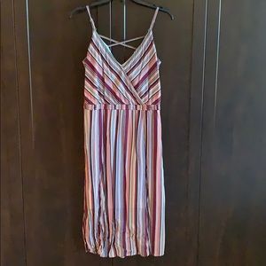 Multi colored midi dress